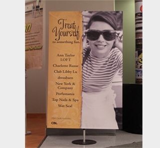 PS002 - Custom Floor Stands - Pedestal Sign for Retail