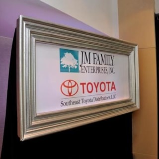 WF009 - Custom Wall Mount Frame for Non-Profits & Associations