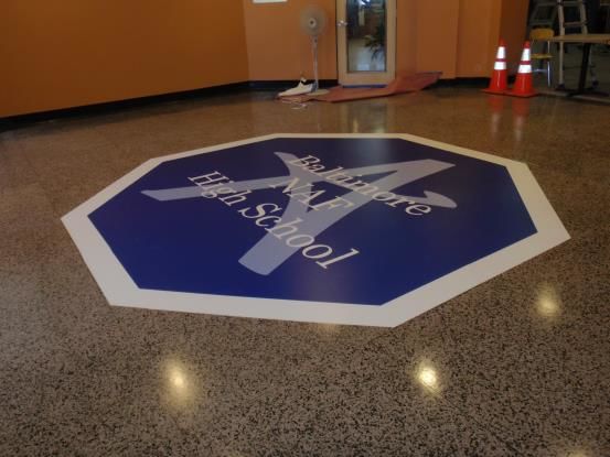 FC015 - Custom Floor Graphic for Education