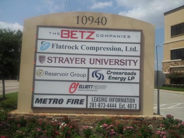 BMS005 - Custom Backlit Monument Sign for Property Management