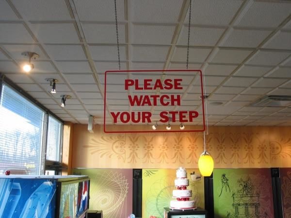 SAFE018 - Custom Safety Signage for Restaurant