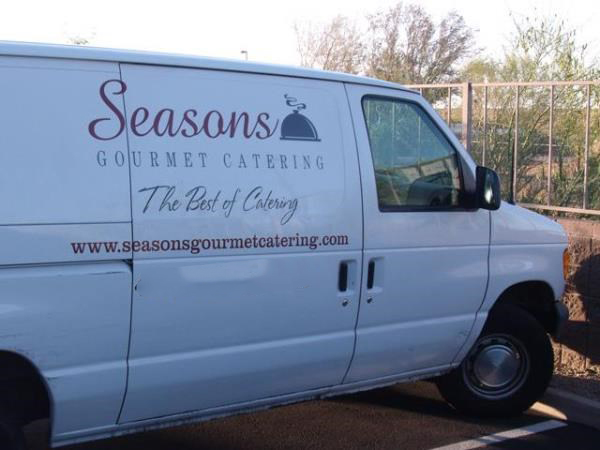 VL238 - Custom Vehicle Lettering for Restaurant