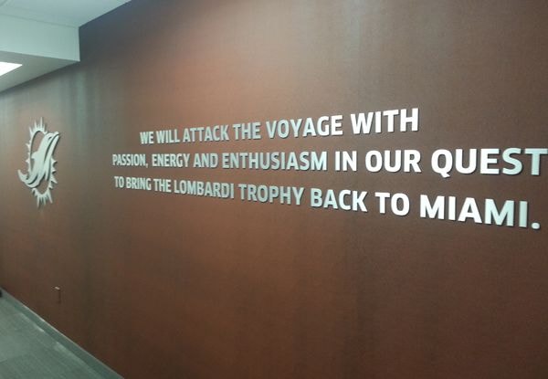 ds235 - Custom Dimensional Signage for Miami Dolphins