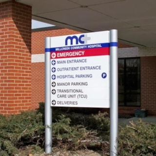 DIR038 - Custom Wayfinding Directory Sign for Healthcare