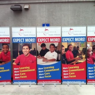 BS024 - Custom Banner Stand for Non-Profits and Associations