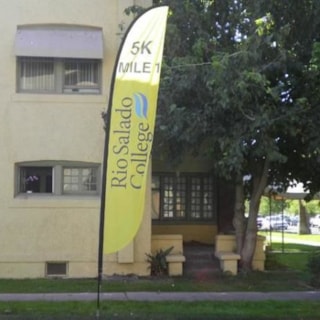 FEA005 - Custom Flutter Flag & Teardrop Banner for Education