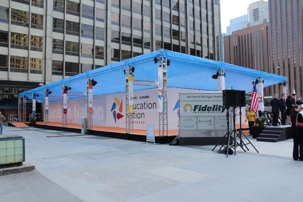 MESH007 - Custom Mesh Banner and Building Wrap for Education