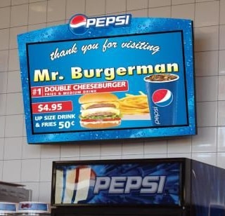 MENU008 - Custom Menu Sign for Restaurant