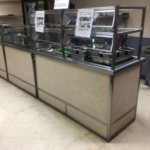 Dining Room Buffet Panels - Before