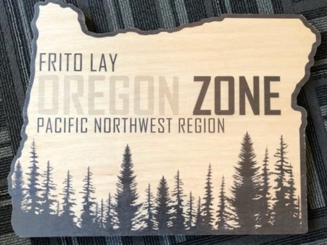 Carved Sign with Details for Frito Lay