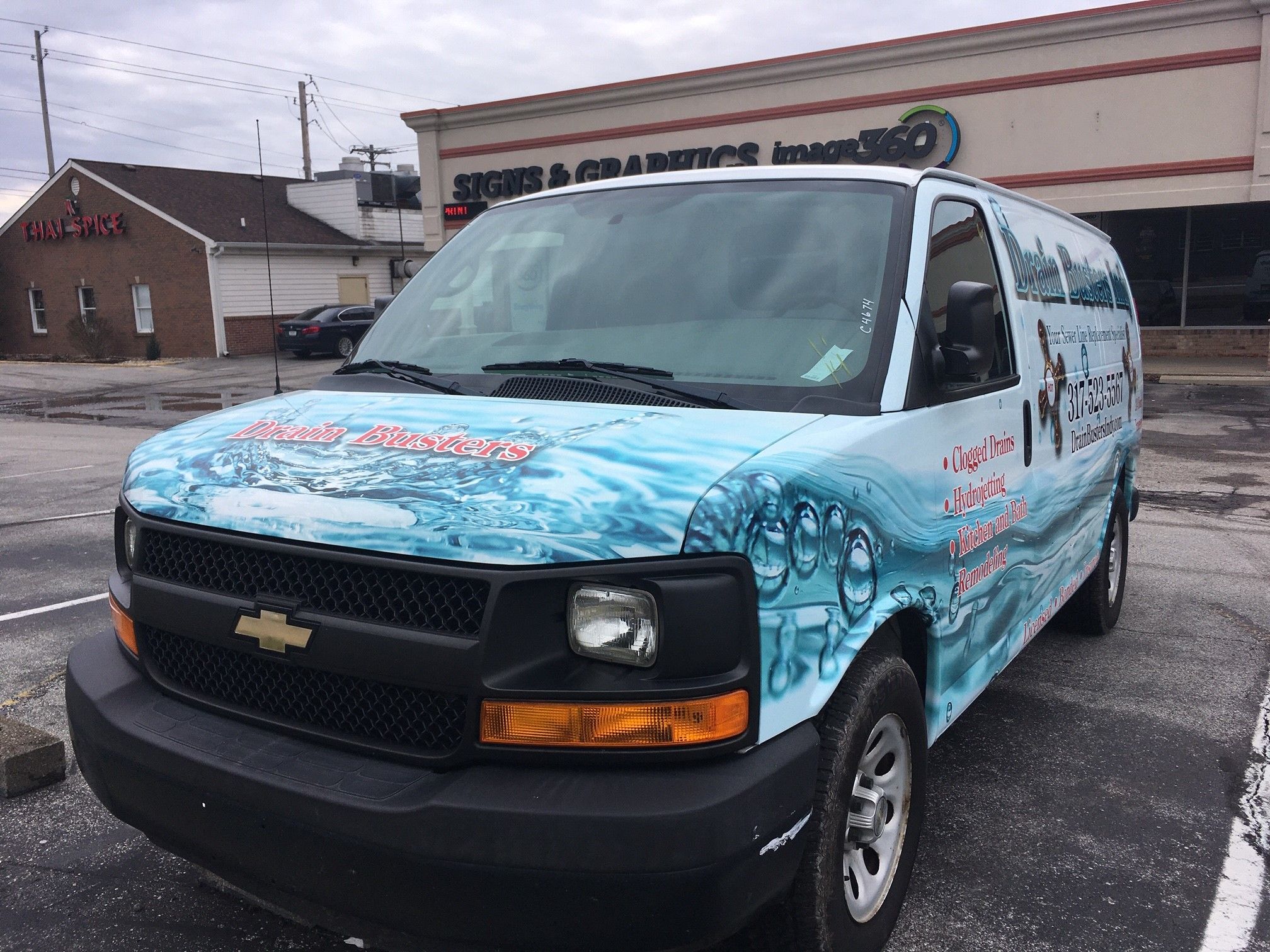 Vehicle Wrap for Drain Busters Indy