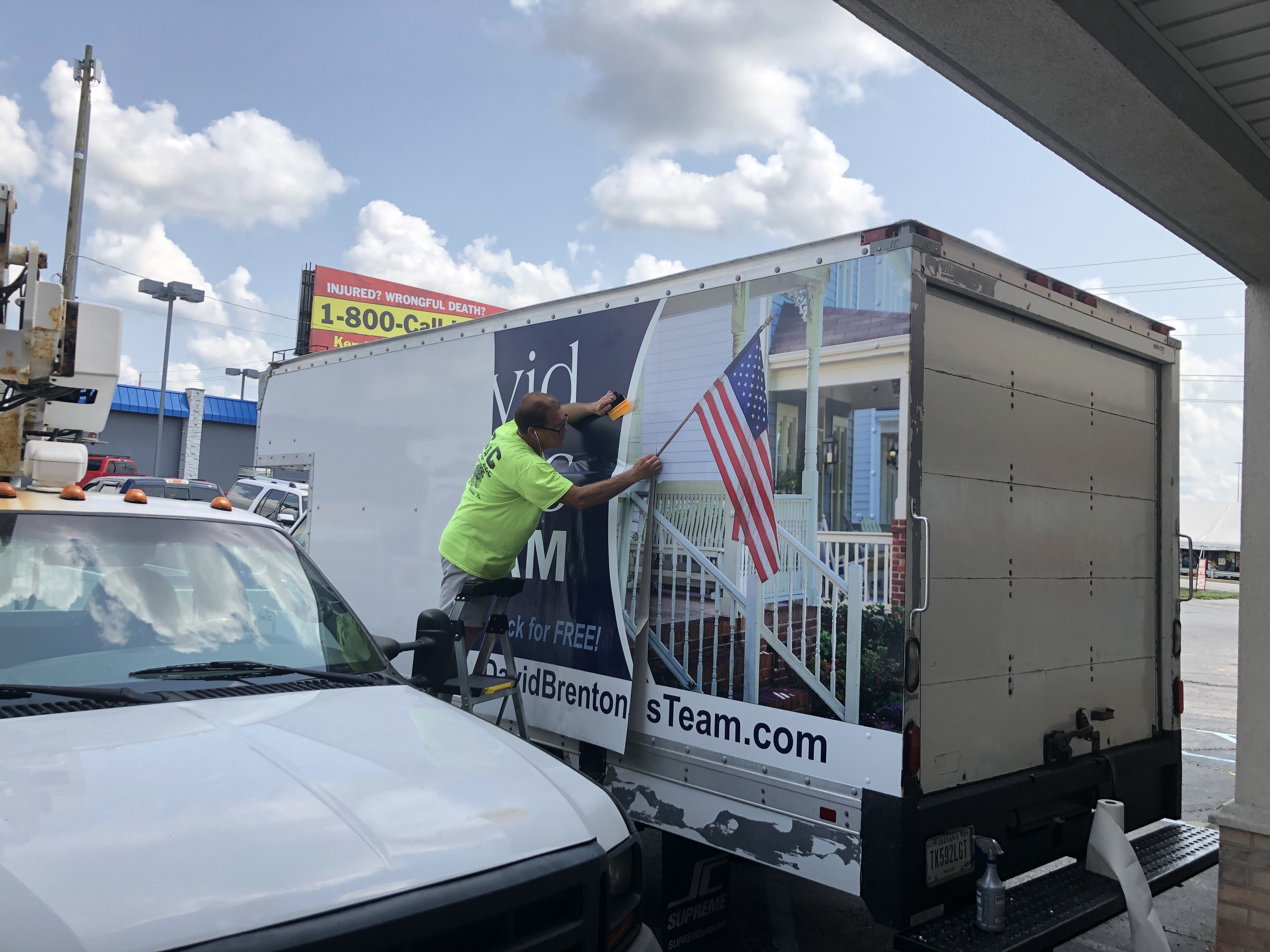 Box Truck Full Graphics Wrap for David Brenton Team in Indianapolis, IN