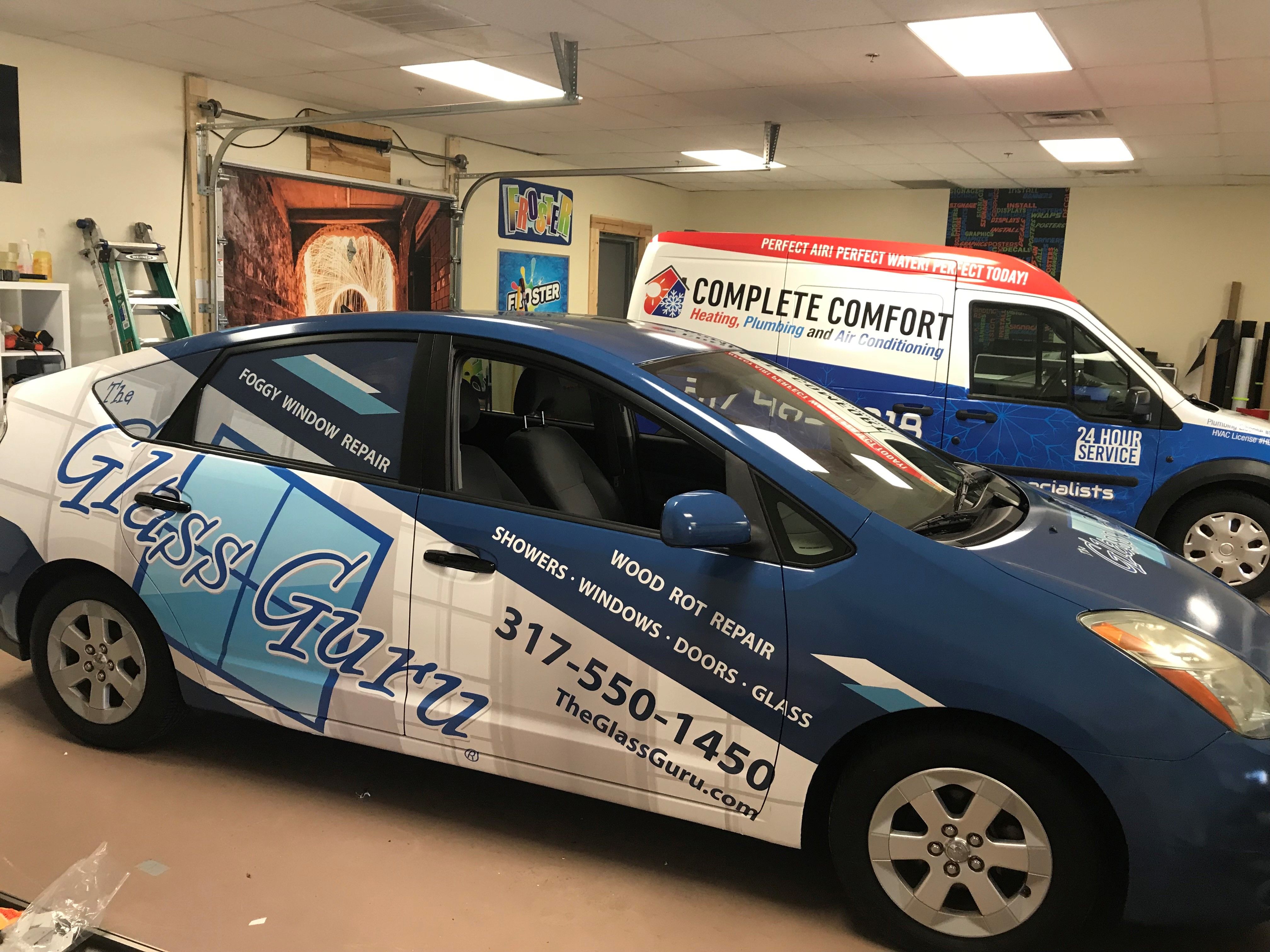 Full Car Wrap for Glass Guru in Greenwood,IN