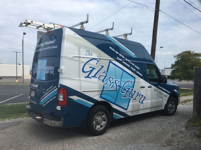 Full Van Wrap for Glass Guru in Greenwood, IN