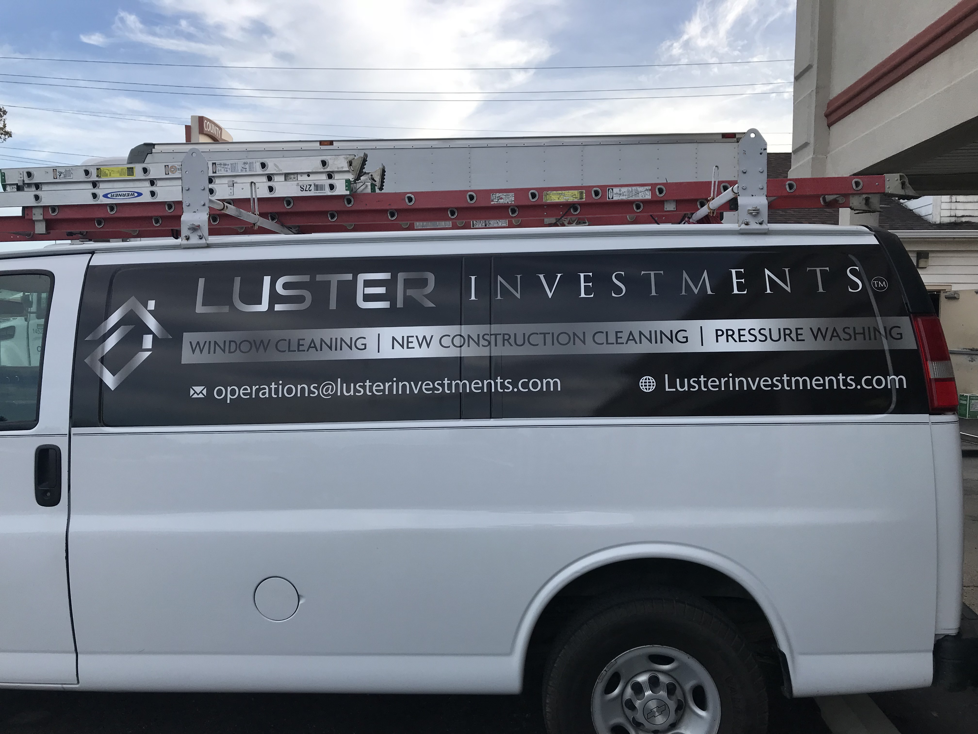 Partial Vehicle Wrap for Luster Investments in Indianapolis, IN