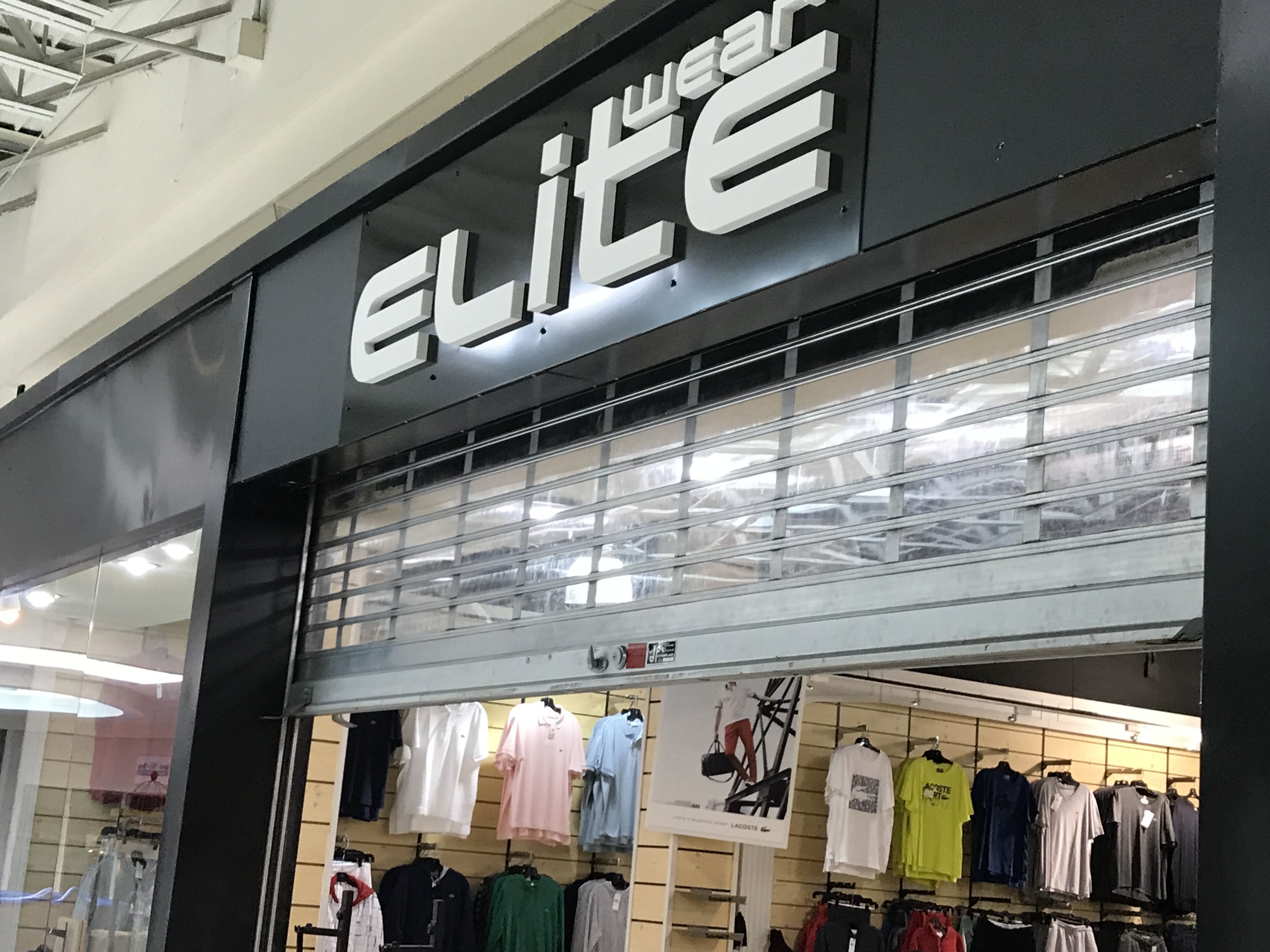 1" thick dimensional PVC Storefront Sign for Elite Wear in Indianapolis,IN