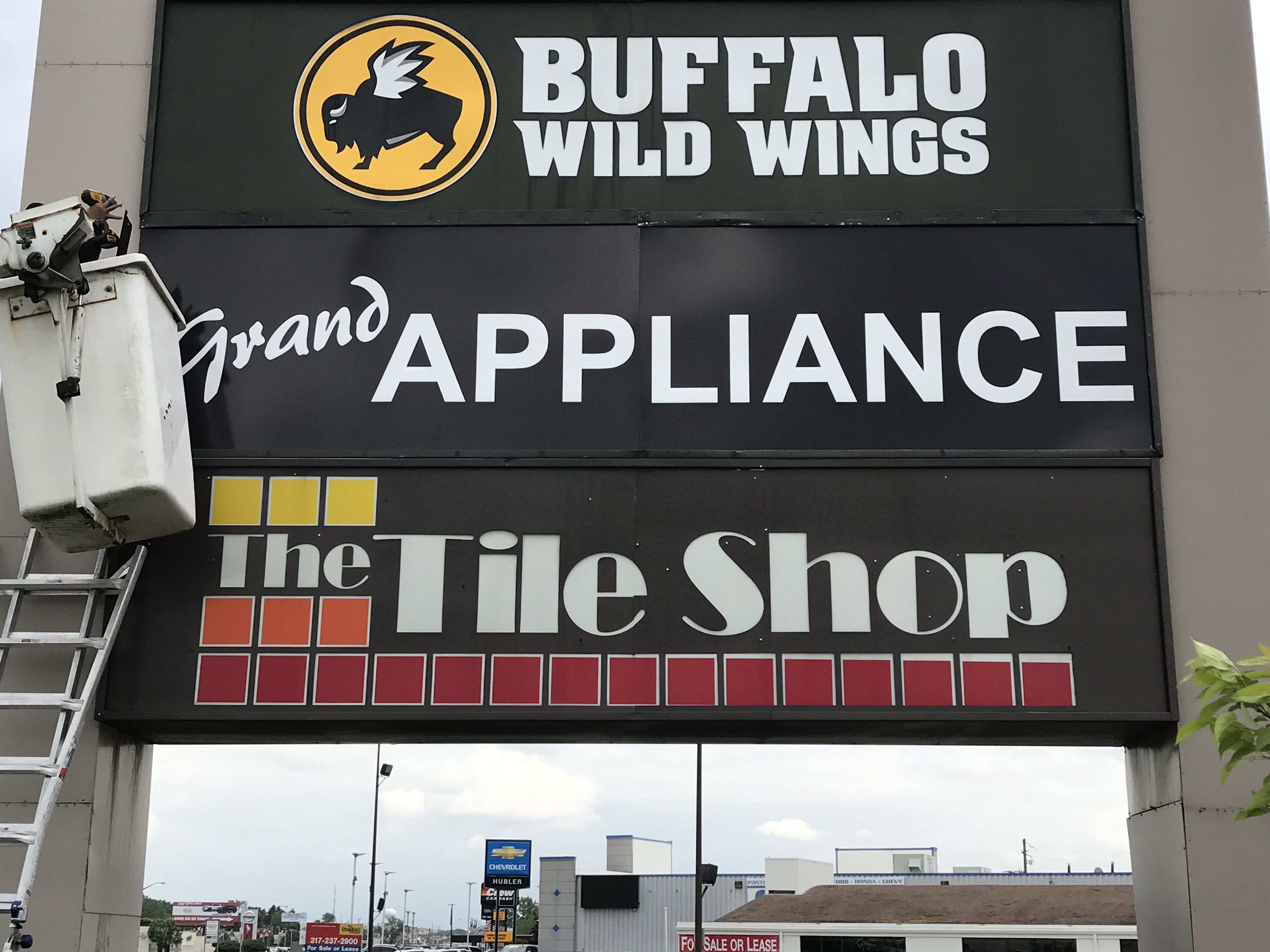 Pylon Sign Face Renewal in Greenwood IN