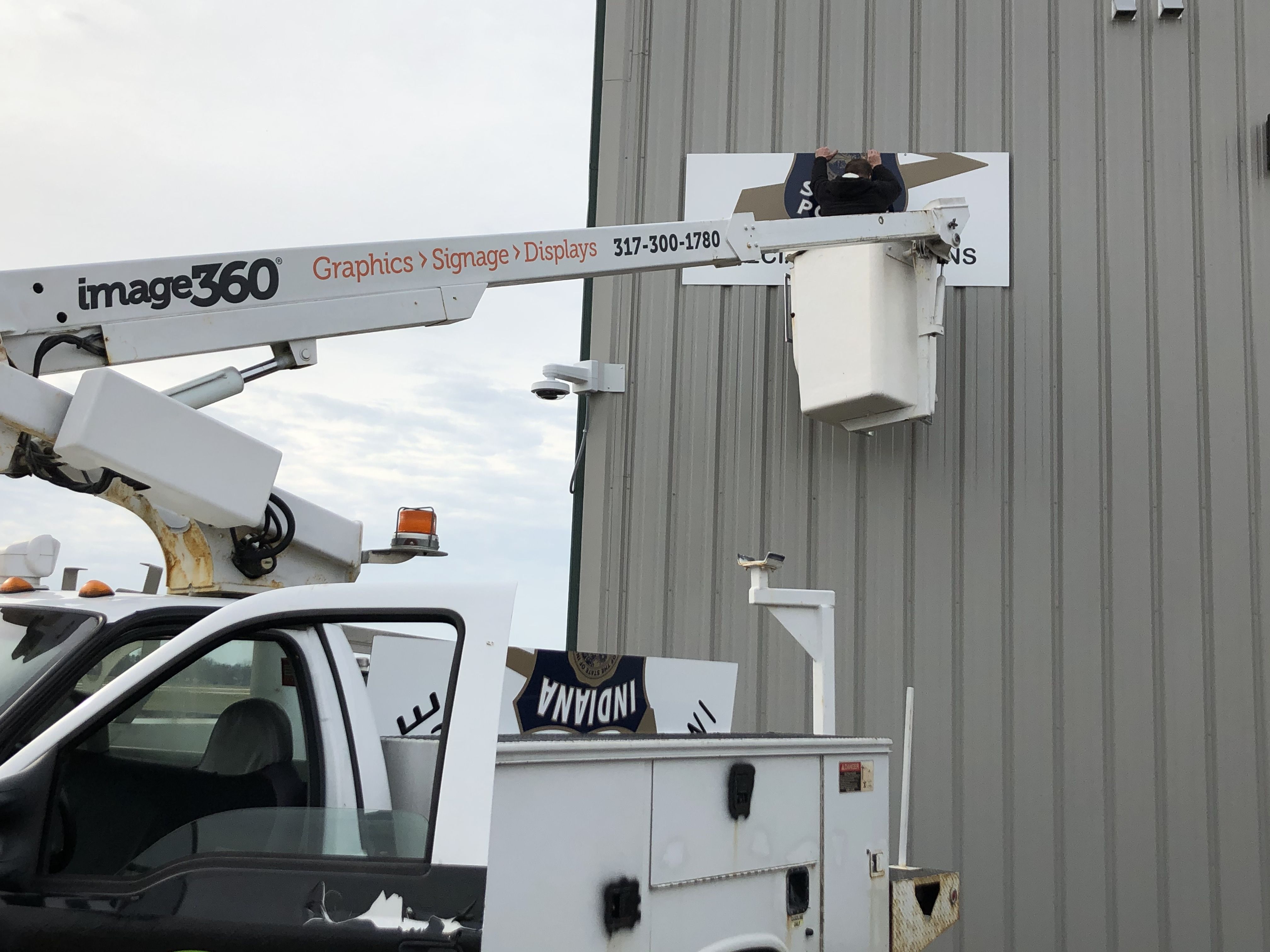 Exterior Signs, Metal Signs, Building Signs for Indiana State Police