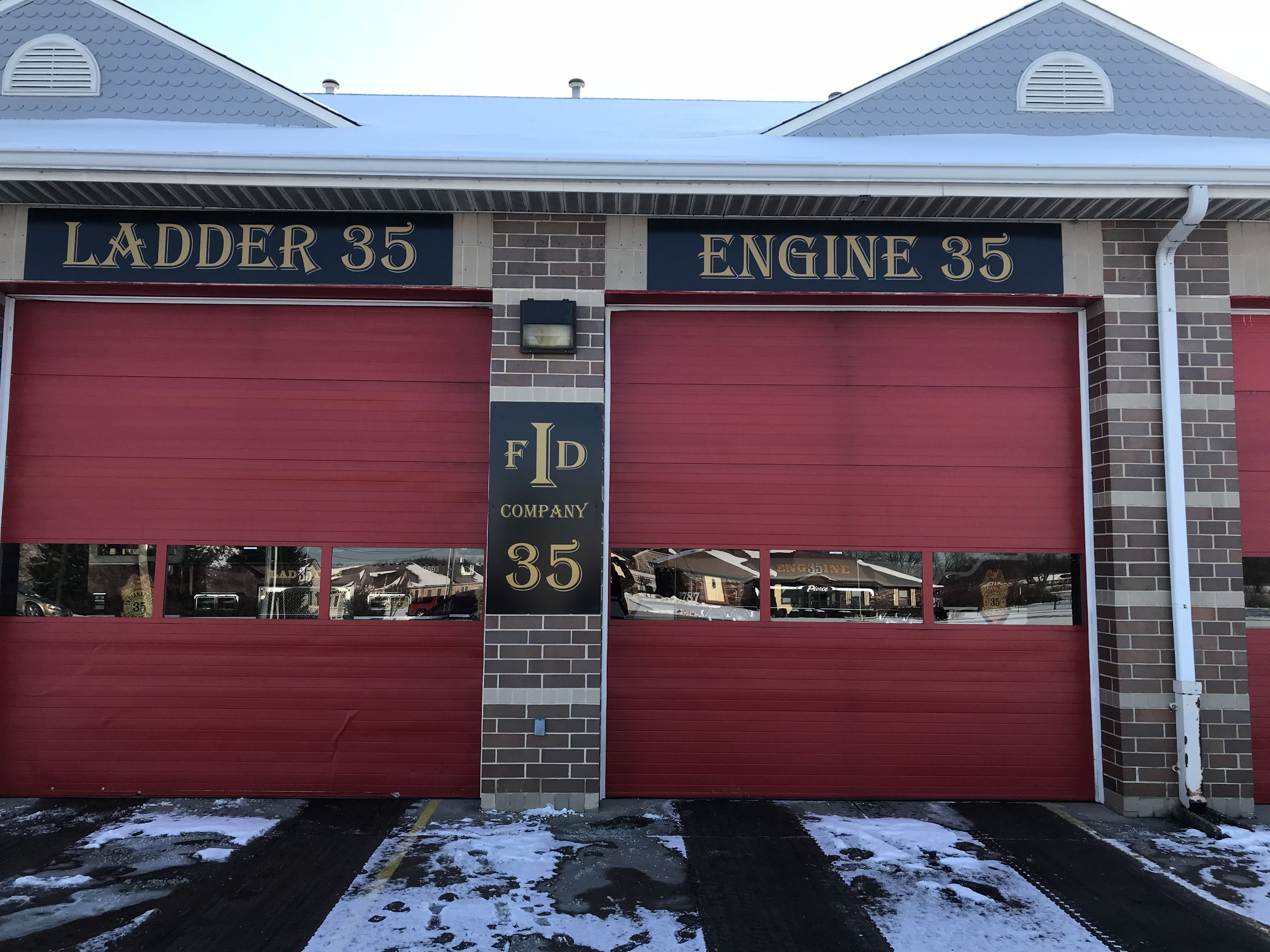 Metal Signs for Indianapolis Fire Department Station 35 in Indianapolis,IN