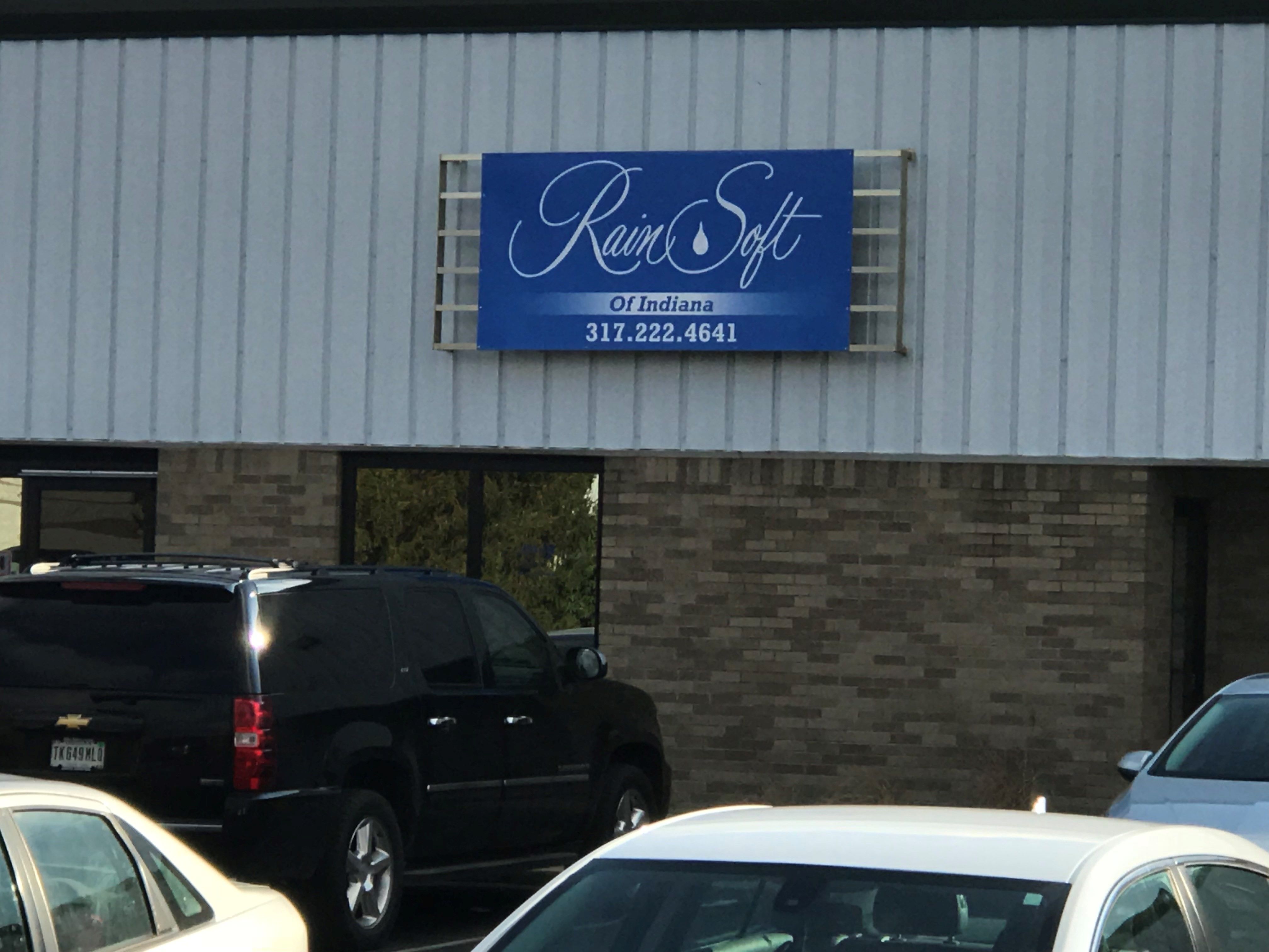 Metal Sign for Rain Soft of Indiana in Indianapolis, IN