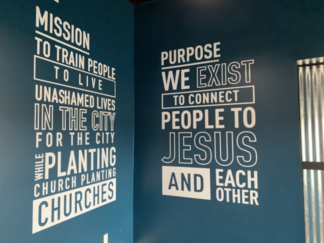 Wal Graphics for CityLife Church in Greenwood IN