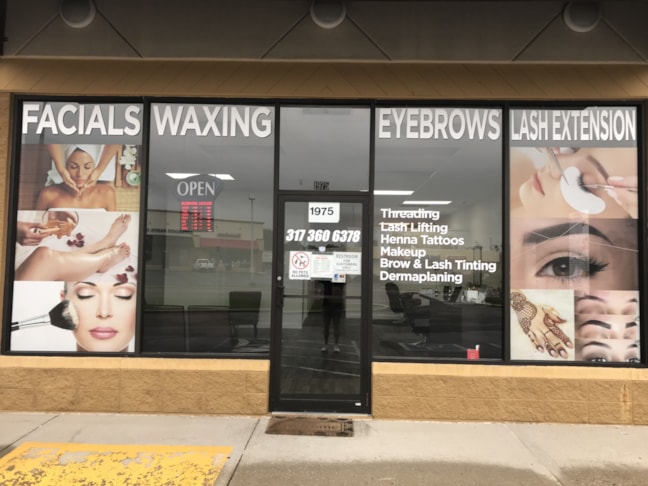 Window graphics, decals, lettering, Perforated Window Film in Indianapolis