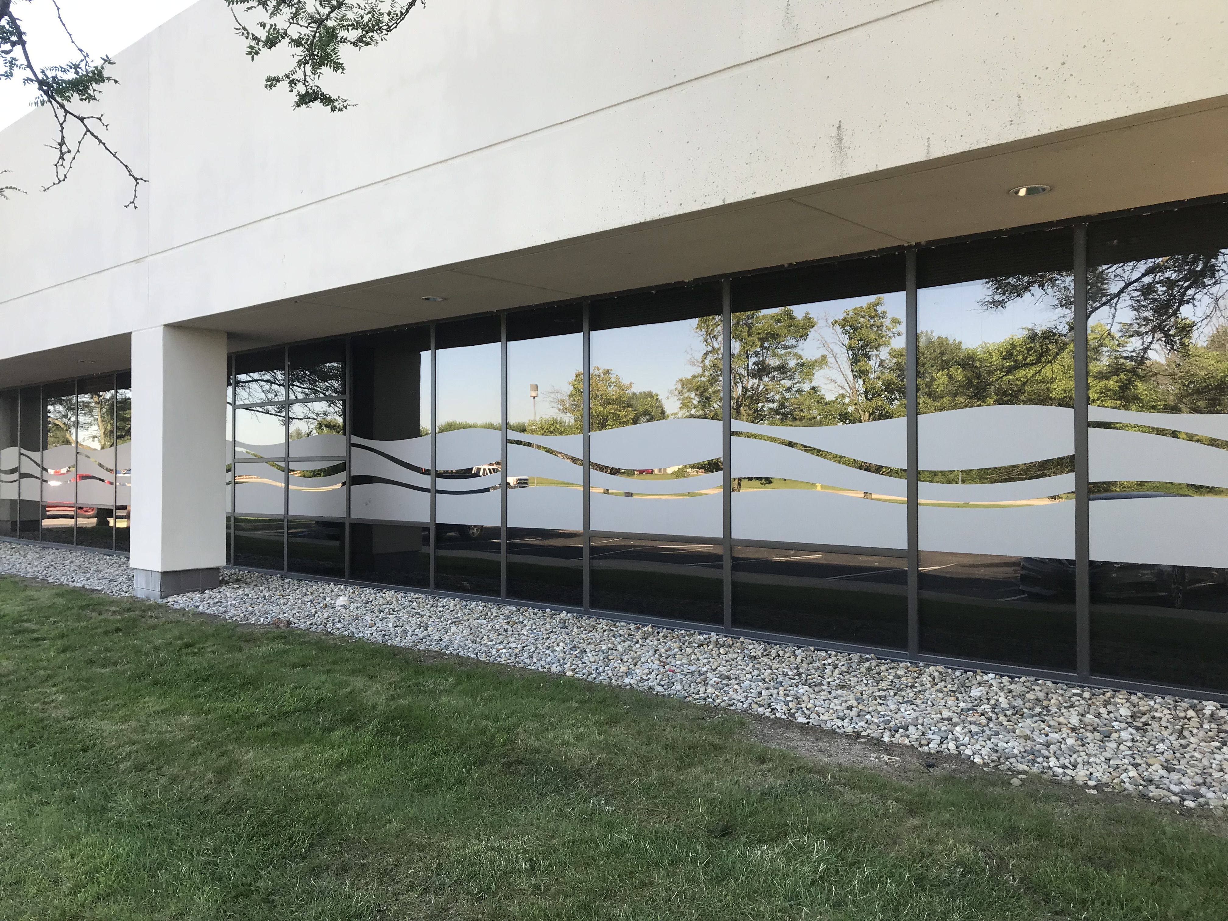 Frosted Vinyl, Window Graphics, Window Wrap for Valle Vista Health System in Greenwood IN