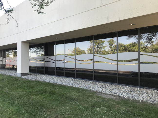 Frosted Vinyl, Window Graphics, Window Wrap for Valle Vista Health System in Greenwood IN