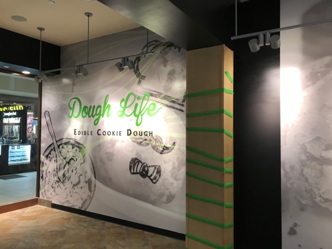 Wall Murals for Dough Life in Greenwood Park Mall, IN