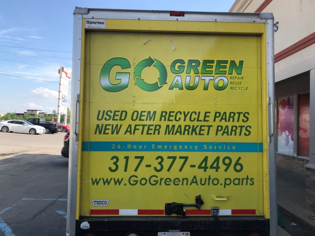 Vehicle Decals for Go Green Auto in Indianapolis