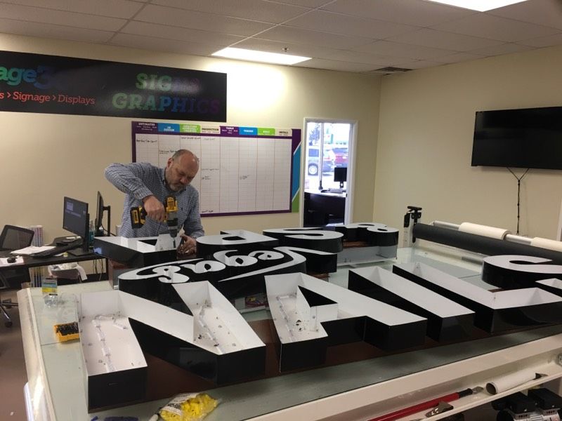 Channel Letters for Vegas Nail&Spa in Carmel, IN