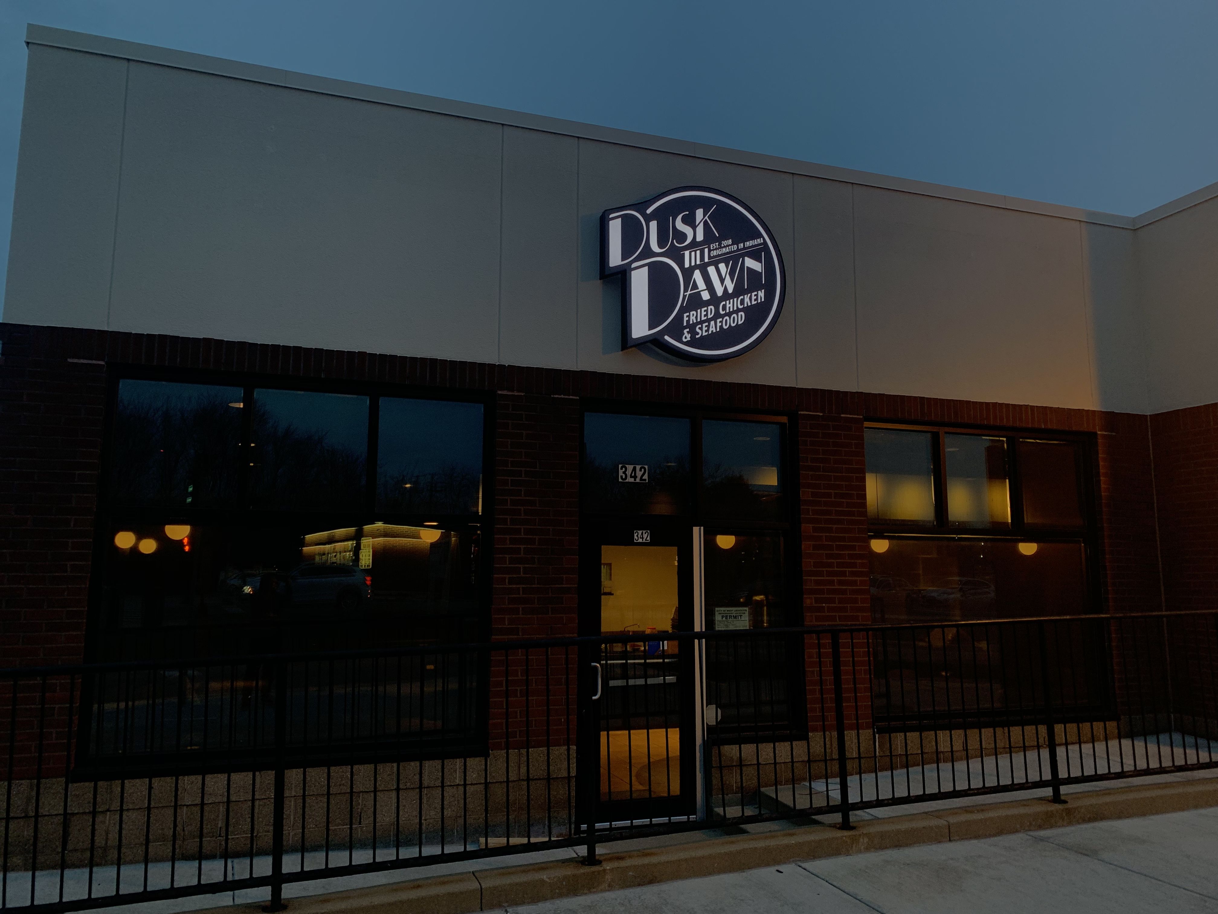 Illuminated Building Sign / Channel Letters for Dusk Till Dawn in Lafeyette IN