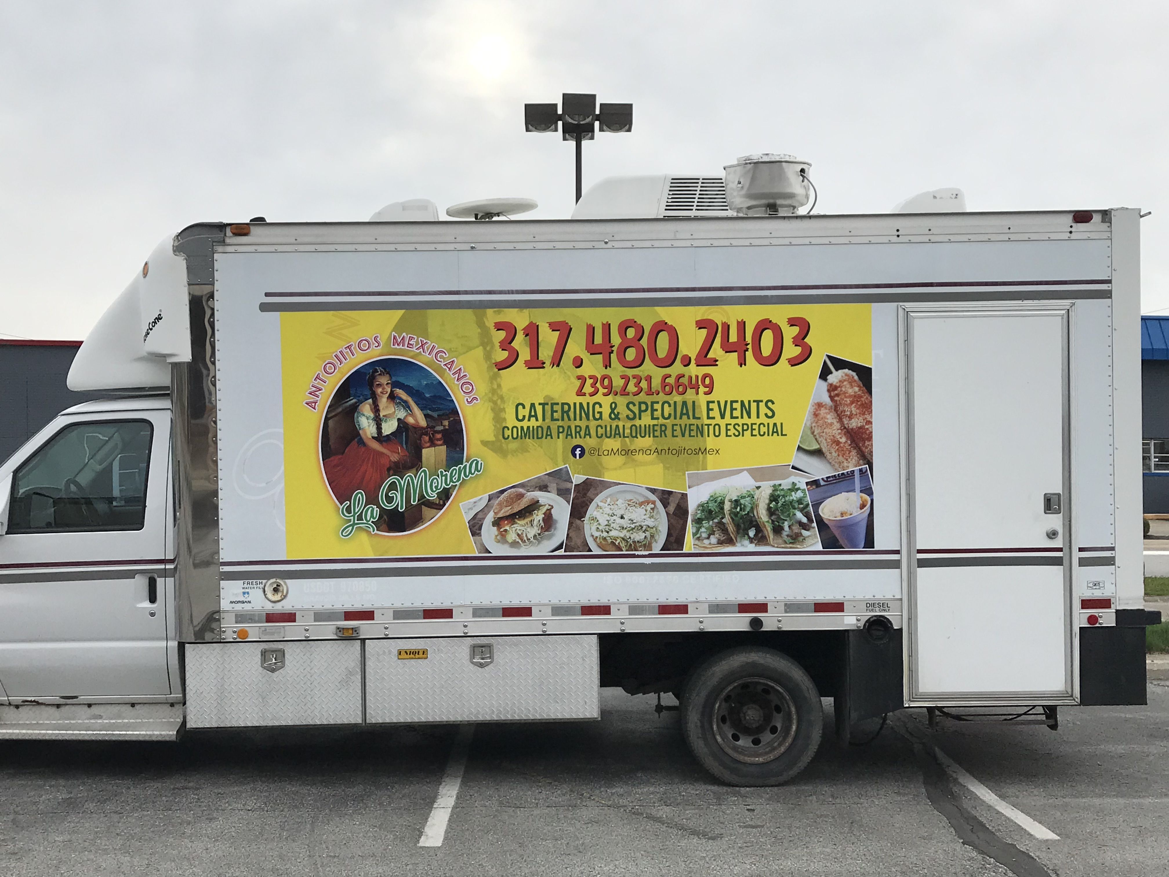 Partial Food Truck Wrap in Indianapolis IN