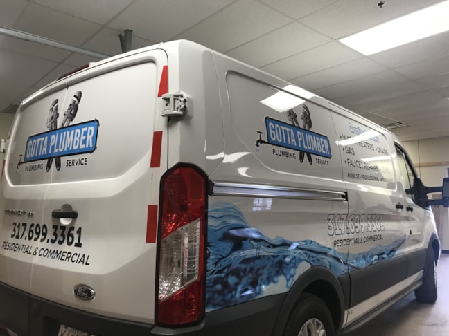 Partial Van Wrap for Gotta Plumber in Indianapolis IN
