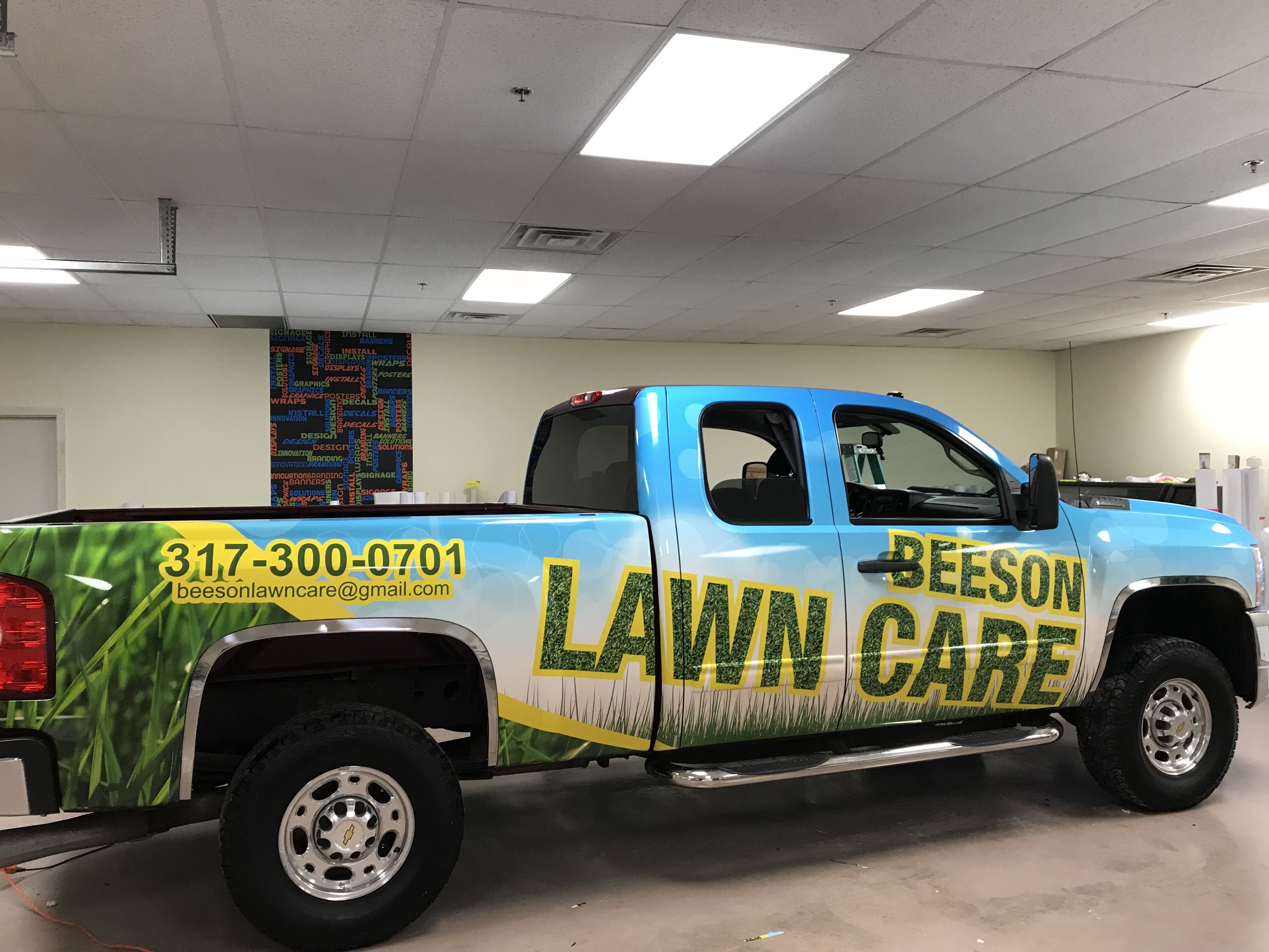 Full Vehicle Wrap for Beeson Lawn Care in Indianapolis, IN