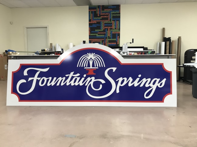 6mm dimensional Aluminum Subdivision Signs for Fountain Spring in Indianapolis,IN