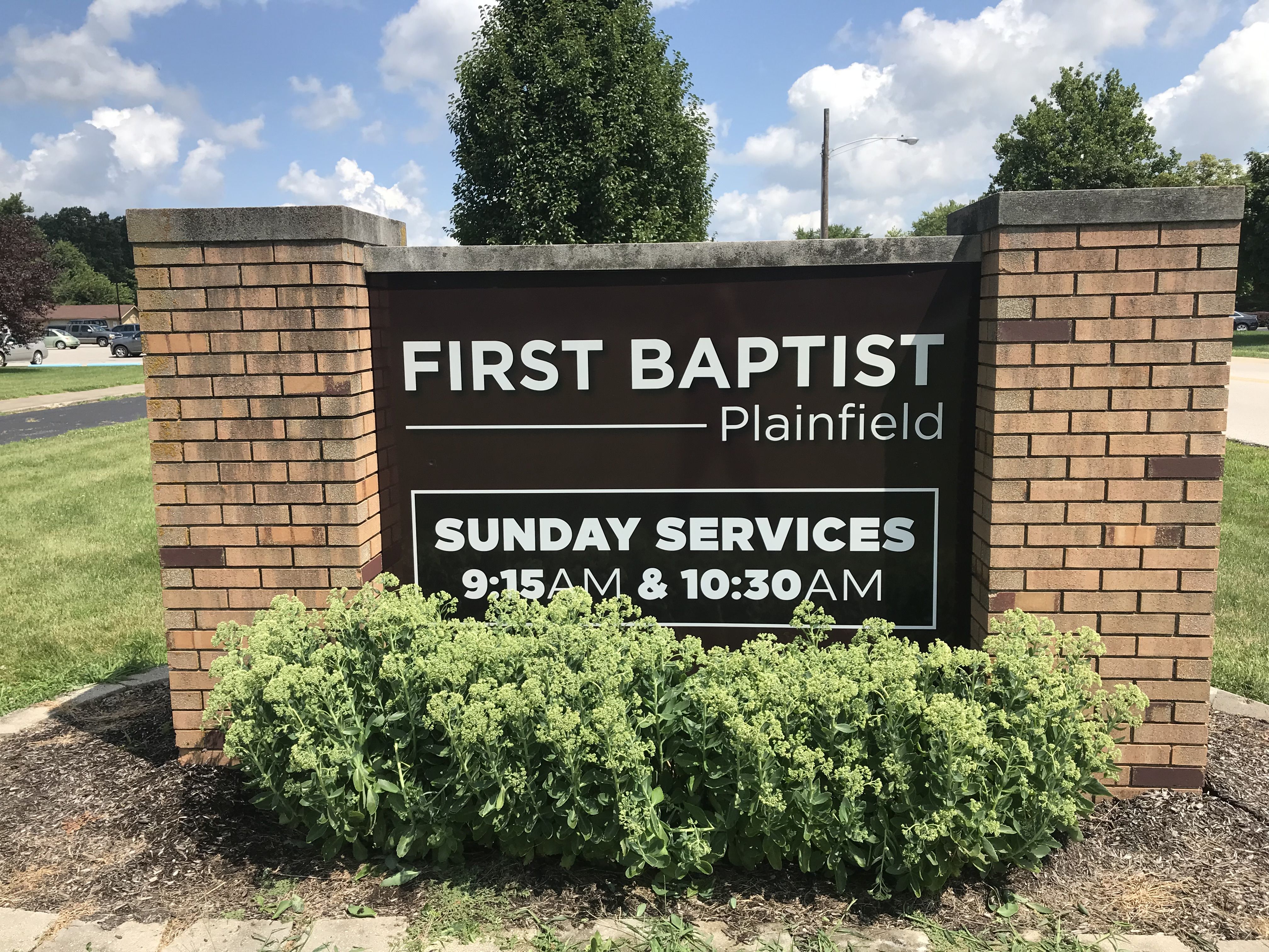 Monument Signs for First Baptist Church in Plainfield