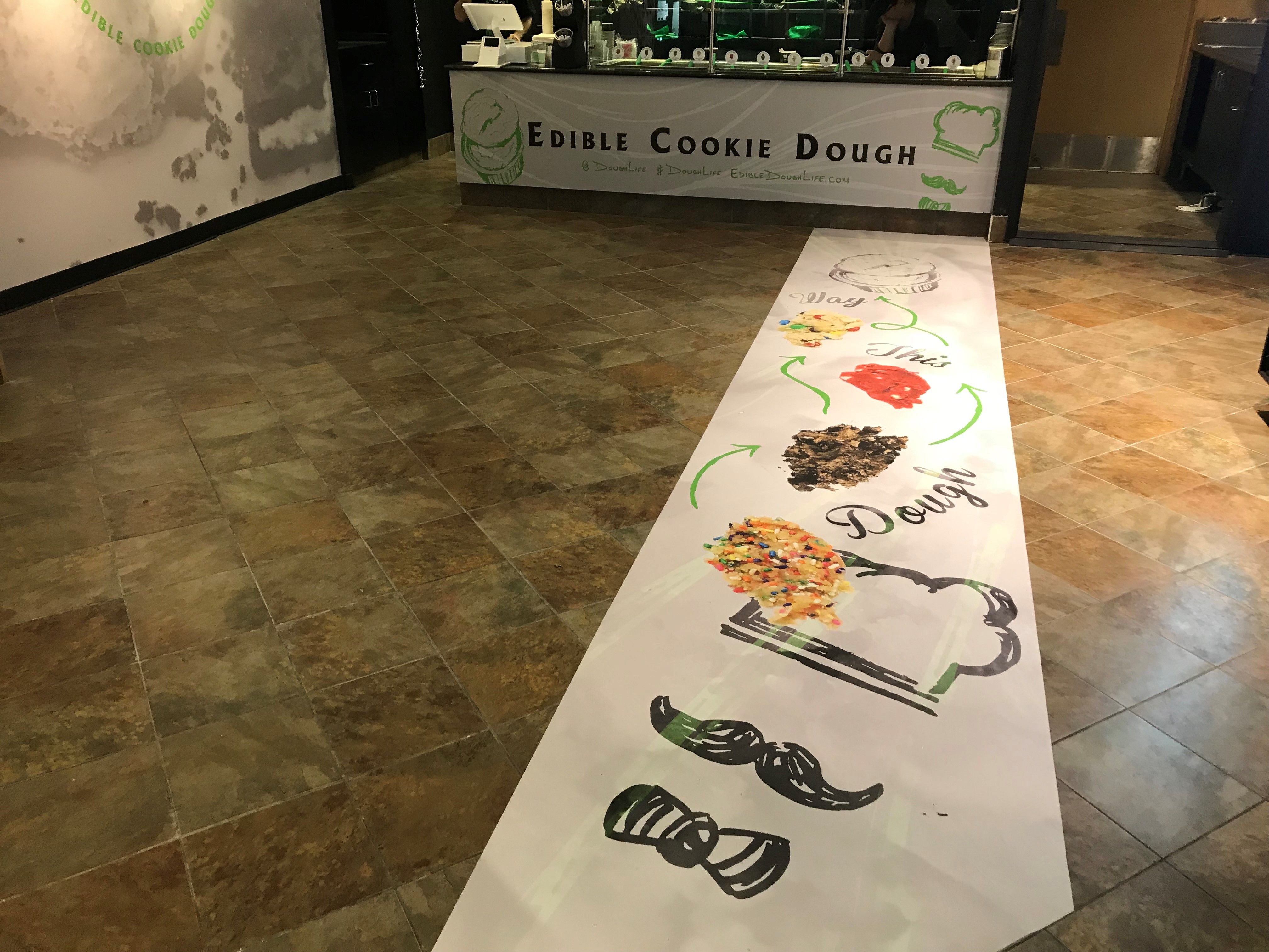 Floor Graphics for Dough Life in Greenwood Park Mall, IN