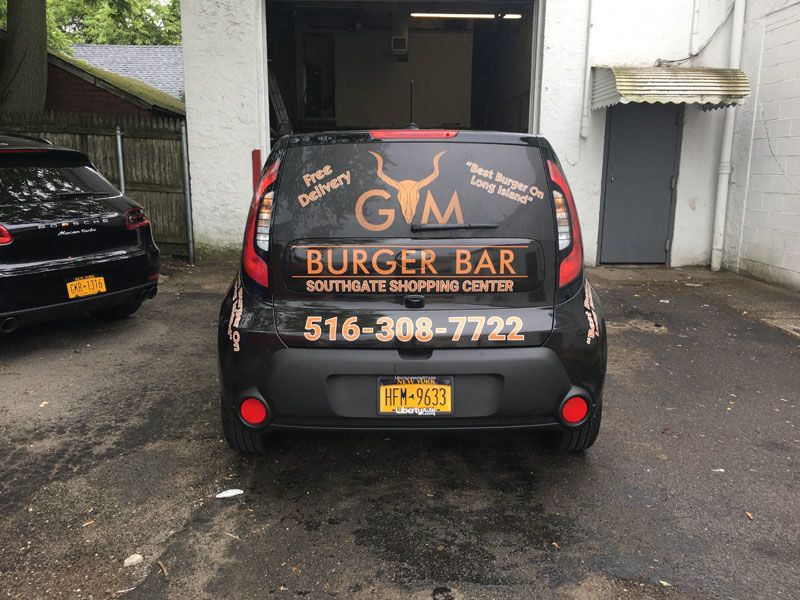 GM Burger Bar Car Wrap Back