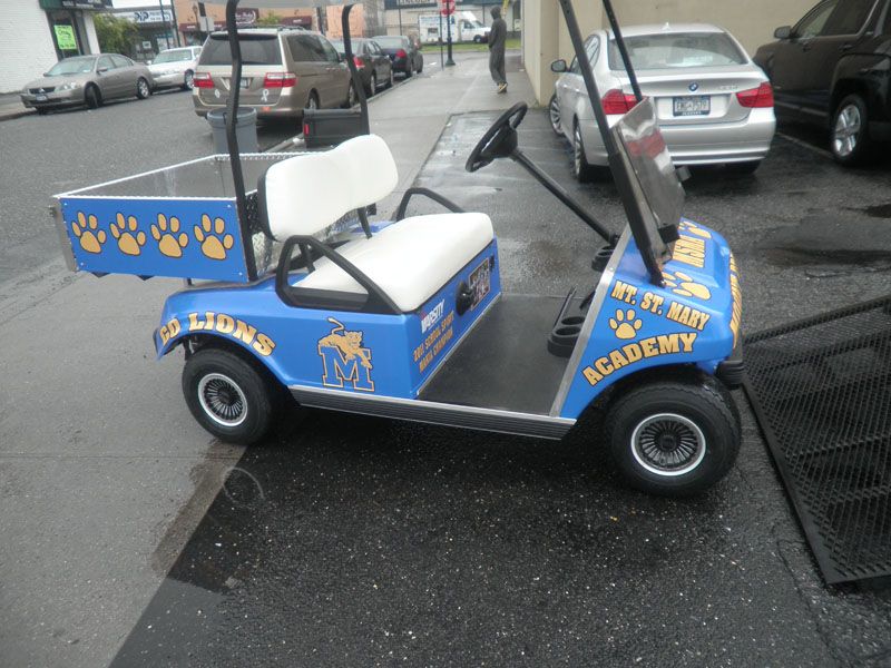 Golf Cart Wrap Mt. St. Mary Academy