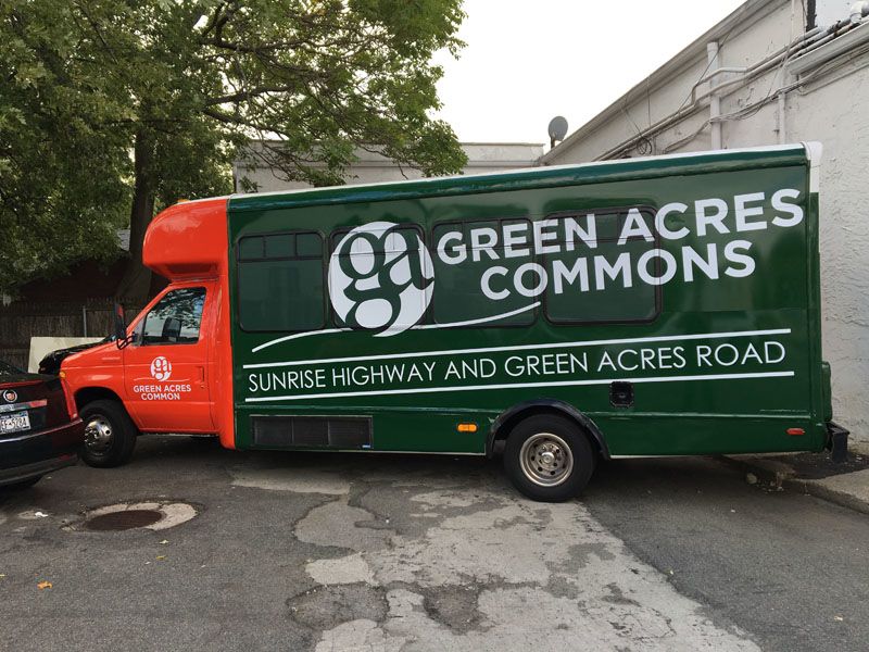 Green Acres Commons Bus Wrap