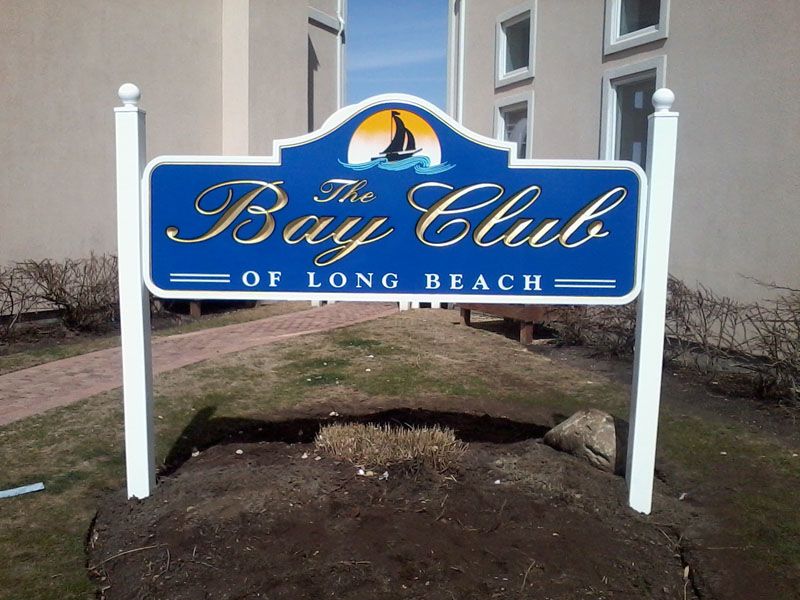 Sign for Bay Club of Long Beach