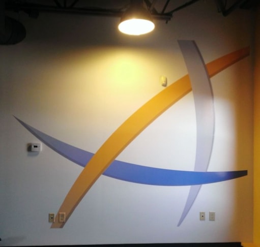 Light up the office with digitally printed wall graphics!  (Digitally Printed Wall Graphics by Signs Now Cincinnati for Illumination Works, Cincinnati, OH)