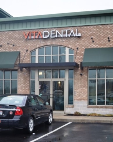 Exterior signage solutions that attract your clients before they even walk through your door.  (LED illuminated channel letter sign by Signs Now Cincinnati for Vita Dental, West Chester, OH)