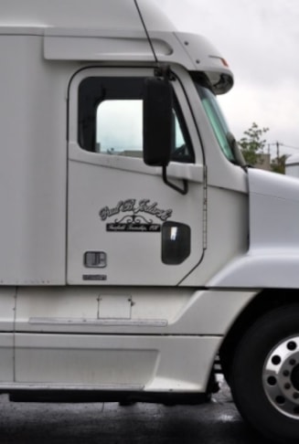 Ready to apply graphics are an ideal solution to many simple jobs.  (Ready to apply graphics by Signs Now Cincinnati for semi-truck, Cincinnati, OH)