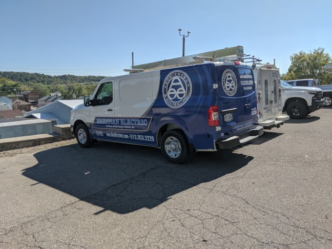 Partial Vehicle Wrap for Brennan Electric in Cincinnati