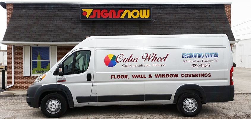 Designed and installed for Color Wheel of Hanover, PA.