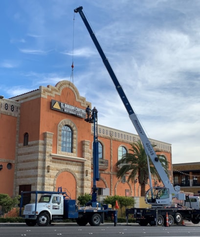 El Dorado Cantina Lightbox Sign Installation