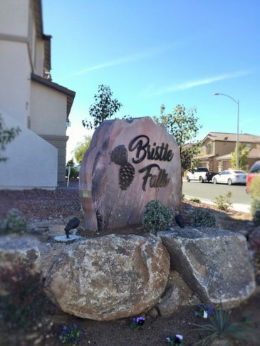 Bristle Falls Monument Sign 