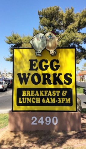Egg Works Monument Sign 